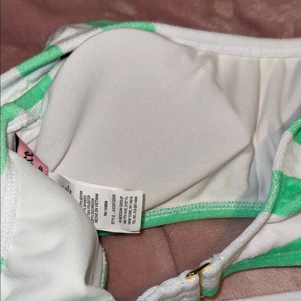 Juicy Couture Striped Regular Size M Bikini Swimwear for Women Viral! NWT summer - Picture 11 of 14